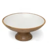 White on Natural Wood