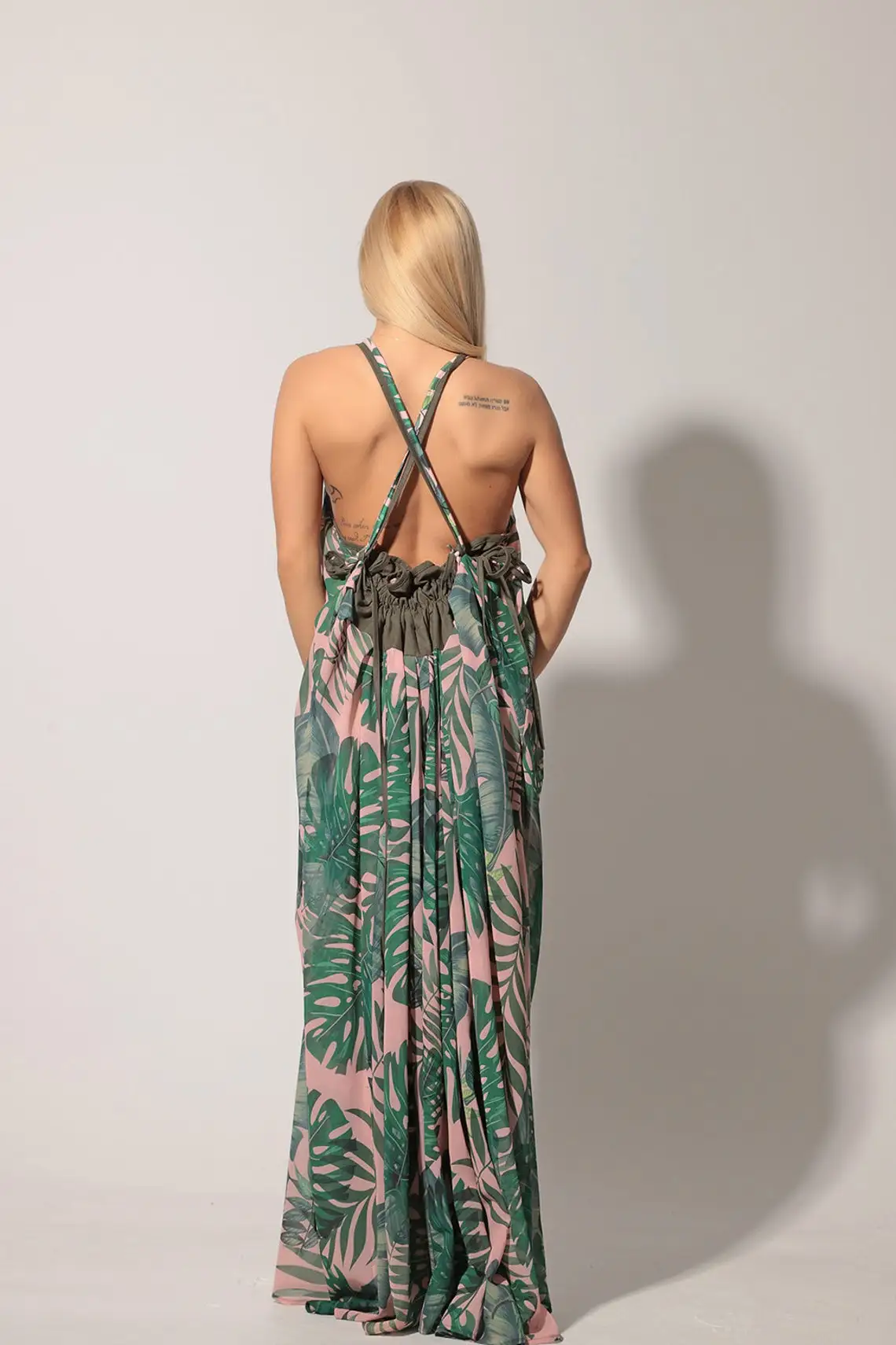 Turkey Trending Tropical Hawaiian Print Women Casual Dress