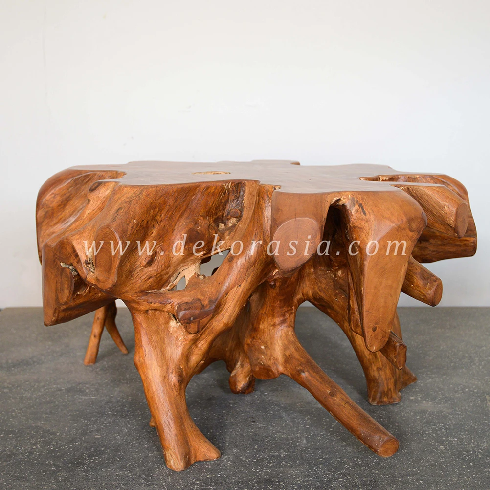 Teak Root Solid Wood Modern Coffee Table for Living Room Furniture ...