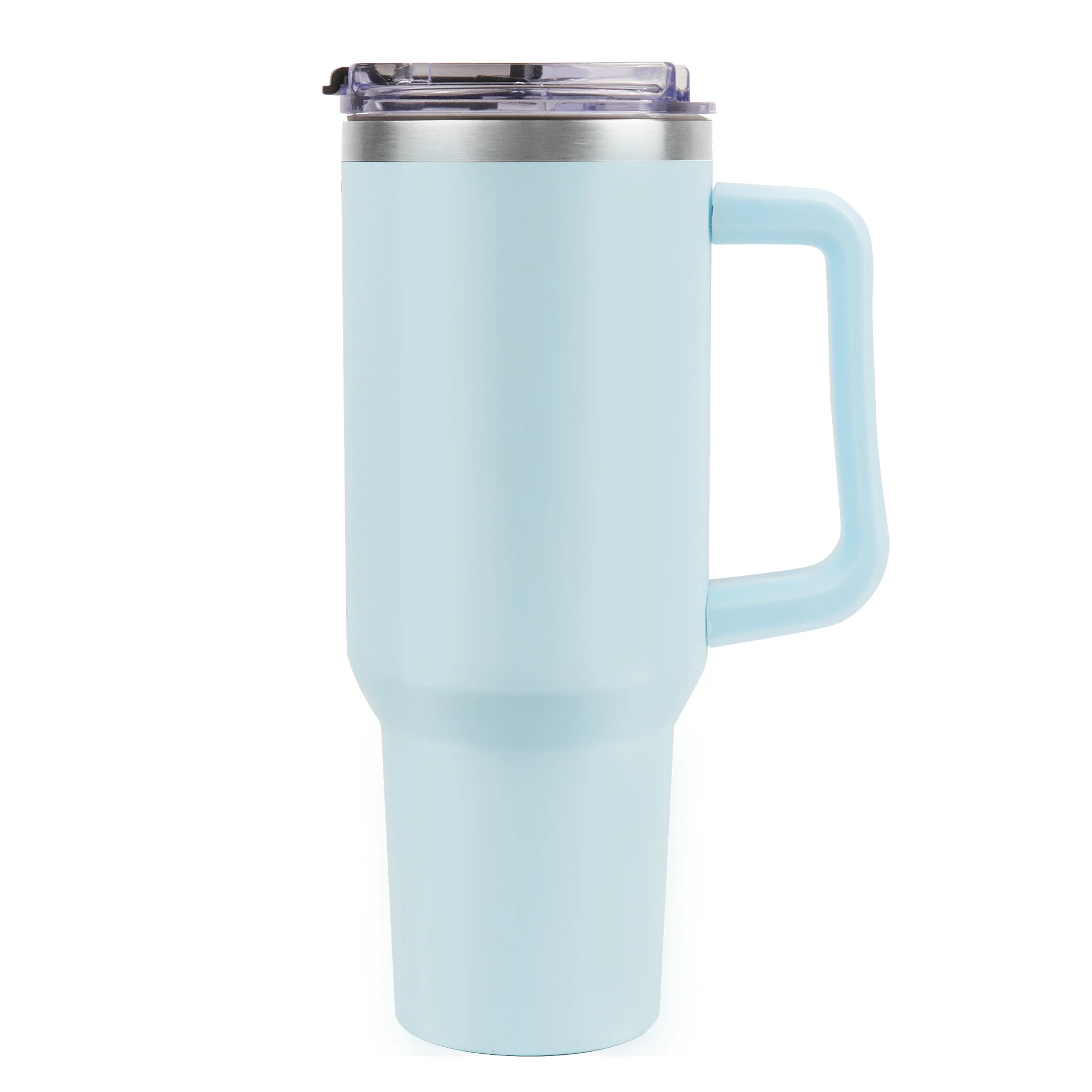 Tazza termica da viaggio EffiPrint da 1,2 litri (40 oz) con manico e coperchio, personalizzata con incisione laser, realizzata in acciaio inossidabile 304._voghion.com