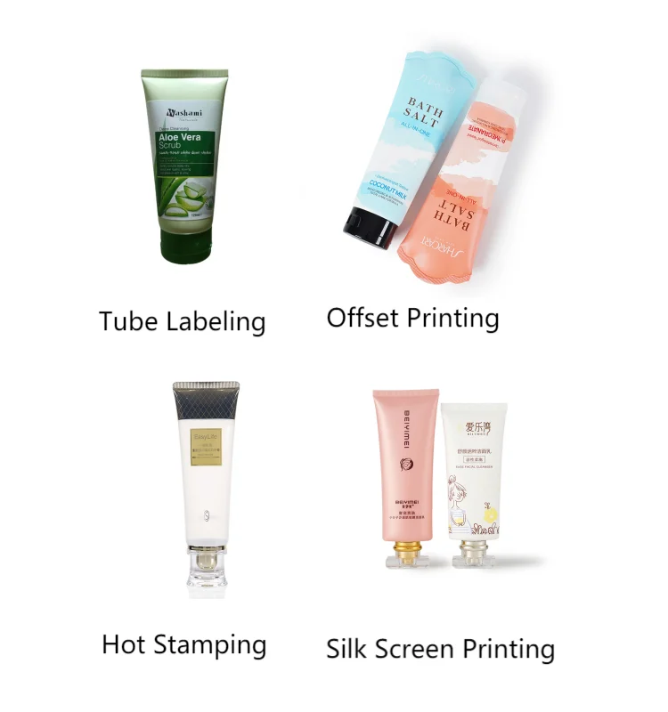 50ml Face Tubes Lotion Empty Soft Squeeze Hand Packaging Cosmetic