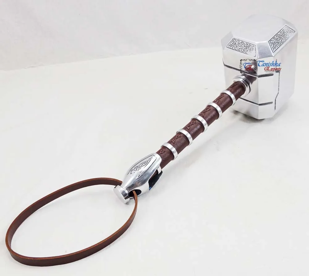 Thor Mjolnir Hammer Aluminum Designer Hammer Movie Replica For Cosplay ...