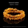 Collana con Chip di Ambra Naturale Gialla