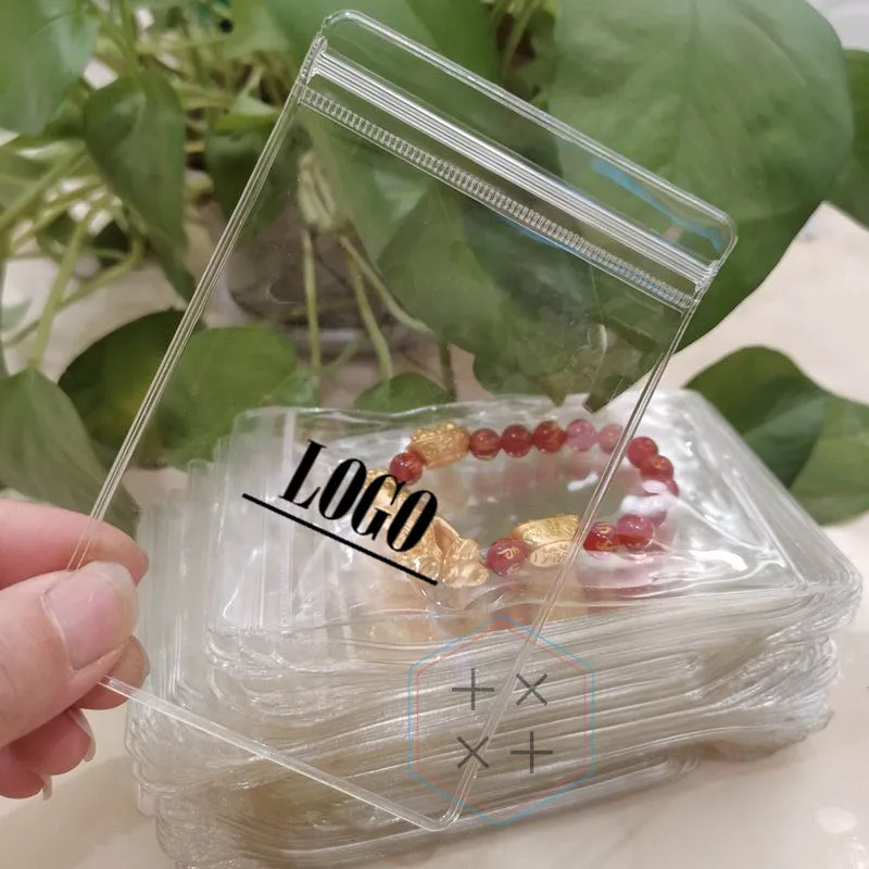 Clear Pvc Zip Lock Jewelry Packaging Bags For Store Buy Customized
