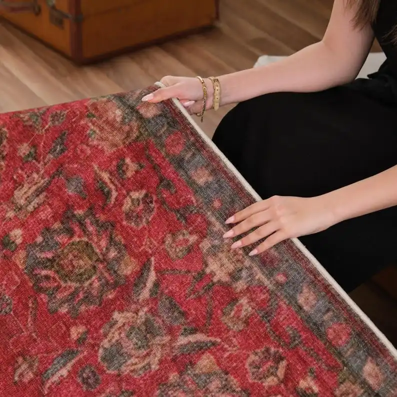 High Quality Persian Oushak Wool Carpet Set Hand Knotted 3x3 3x5 Sizes for Living Room Area Rugs Door Floor Carpet Made Cotton