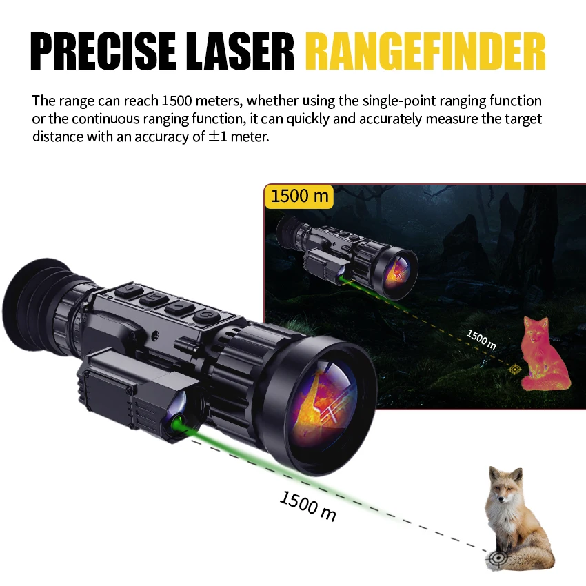 640*512 サーマルスコープ 距離アシスト機能付き 熱単眼鏡 50mmレンズ