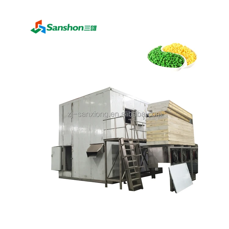 China Quick Fast Freeze Freezing Machine for Beans Peas