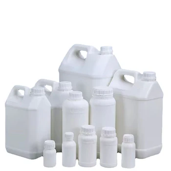 HDPE 1L 500ml 250ml 100ml Plastic Bottles Screw Cap Seal for Liquid Fertilizer Chemicals Custom Cylinder Container Packaging