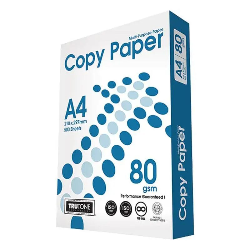 White Double A4 Copy Paper OEM Office Supplies 70gsm 80gsm Factory Price A4 Paper