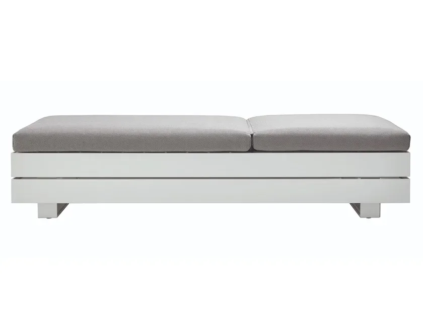Retro Outdoor Dimensions Extra Large Sun Beach Loungers Modern Garden Aluminum Spraying Grey Hotel Sun Lounger
