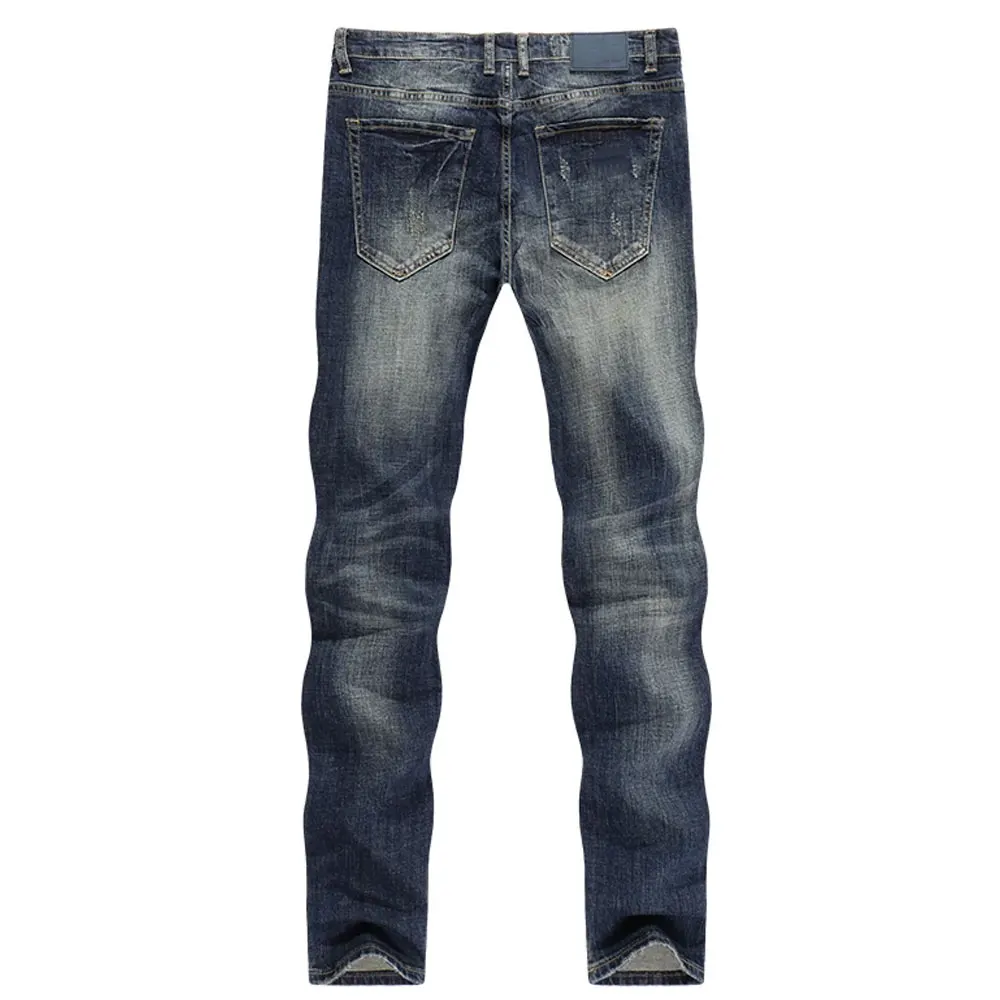 Pantalons pour hommes en denim délavé noir Fabrication Pakistan Jeans Slim Fit_voghion.com