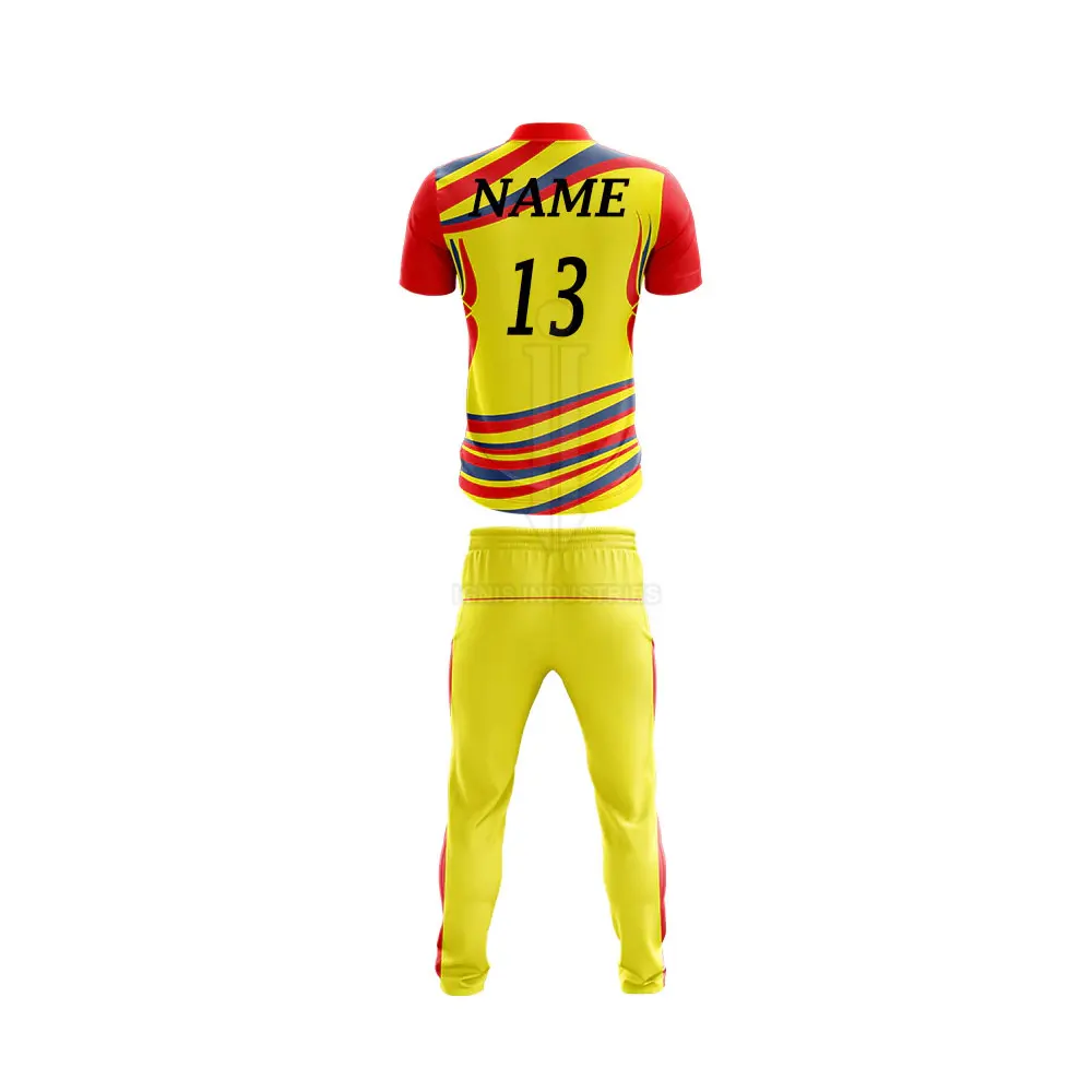 High Quality Cricket Jersey and Trousers Uniform Custom Logo Wholesale Breathable Cricket Team Uniform Set
