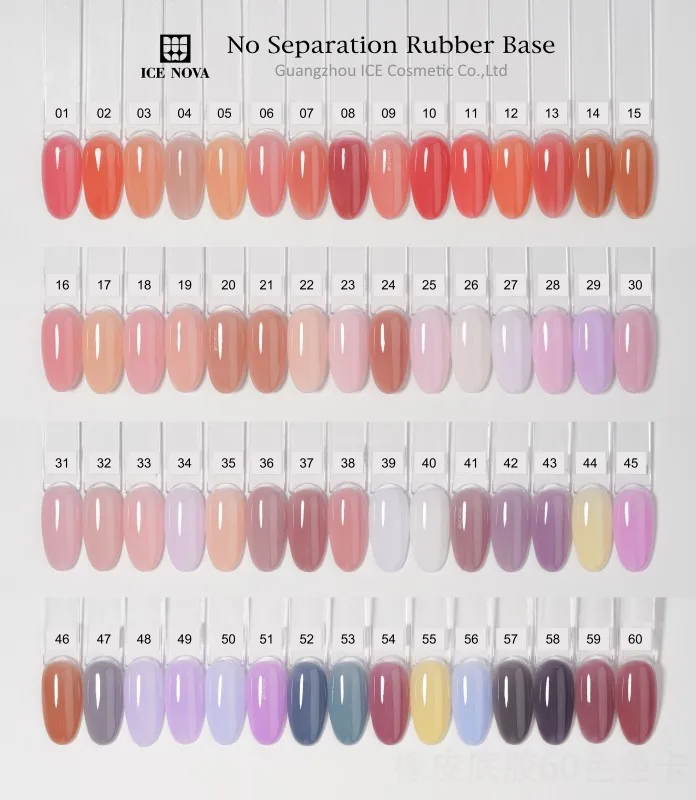 Лед Нова, без разделения, резиновая основа, экологичный, профессиональный, Oem, частная этикетка, красочный стойкий УФ-гель, основа
