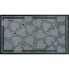 Recycled rubber and flocked design