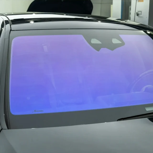 High Quality PET Chameleon Car Window Nano Ceramic Film VLT 80% Purple Chameleon Windscreen Solar Windows Tint Film