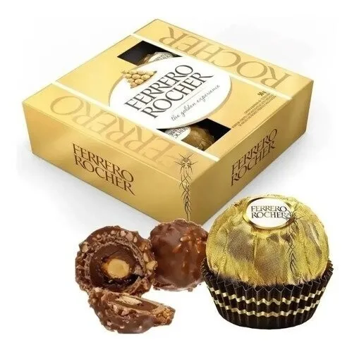 Ferrero Rocher Chocolate Gift Box Pack 24 Count Sweet Chocolate ...