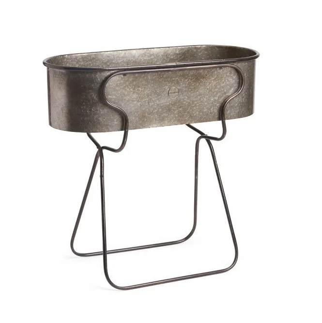 Luxury Outdoor Flower Pots & Planters Customized Galvanized Bucket