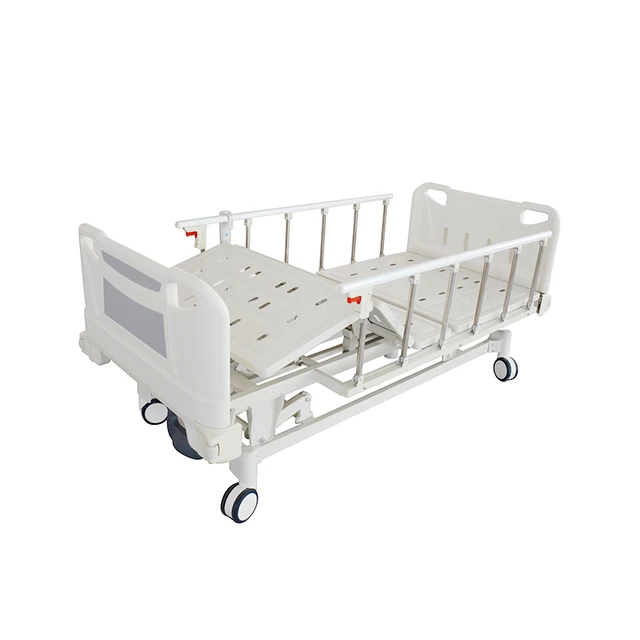 Factory direct electric three-function L-shaped guardrail hospital bed