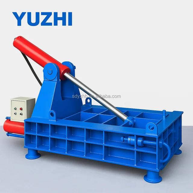 Hot Sale Automatic Scrap Briquetting Machine Tire Scrap Metal Hydraulic Baler Light Duty Scrap Compactor