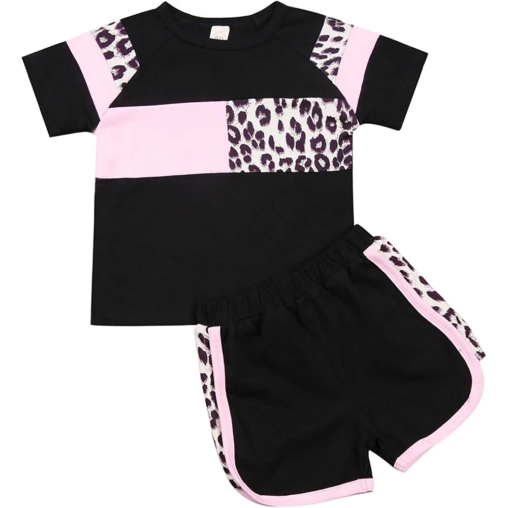 New Summer Fashion Baby Boys' Clothing Sets Shirt+cotton Shorts Baby Girl Sets Baby Clothes Kids 2pcs Shorts Set