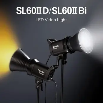 Godox SL60IIBi SL60II-Bi LED Video Lights,2800K-6500K,CRI96 + TLCI97 +,Builtin 11 FX Effects,Ultra Silent Fan for Newborn detail image