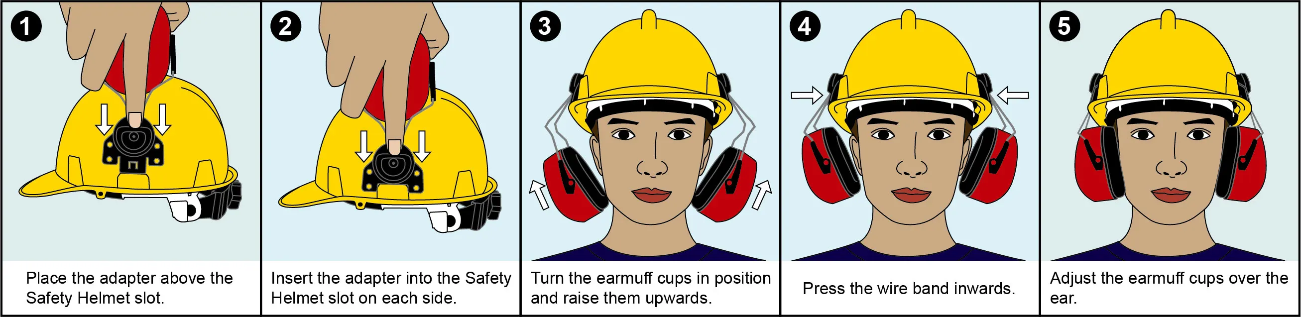 H302 1 Construction Safety Equipment Ce En352 3 And Ansi S3 19 Abs