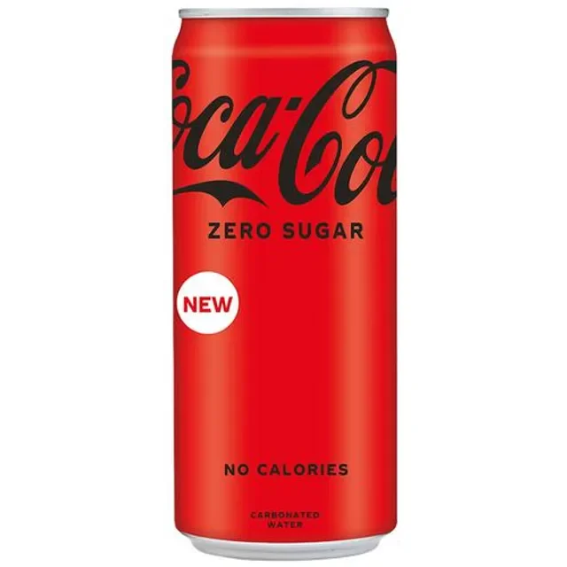 Private Label Coca Cola Zero Sugar Carbonated Soft Drinks Cans 300ml