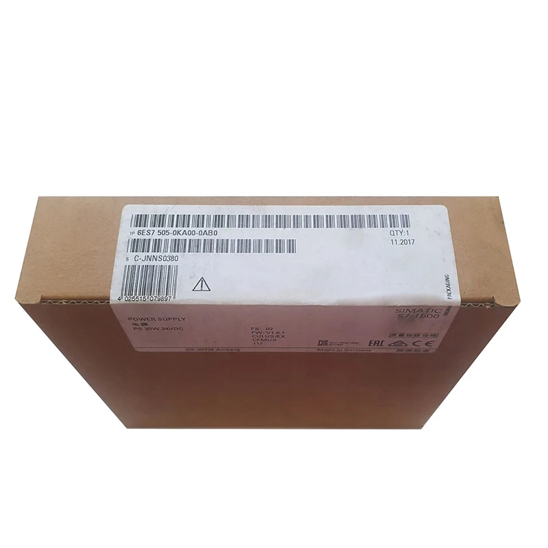 ব্র্যান্ড নিউ, অটেন্টিক, আনওপেনড 6ES7505-0KA00-0AB0 সিস্টেম পাওয়ার মডিউল—স্টকে উপলব্ধ, দ্রুত ডেলিভারি সহকারে। বিশ্বস্ত বিক্রেতা।