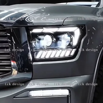 Tank 500 LED Laser Headlight Assembly with Daytime Running Light New Condition for Flowing Headlights Modification