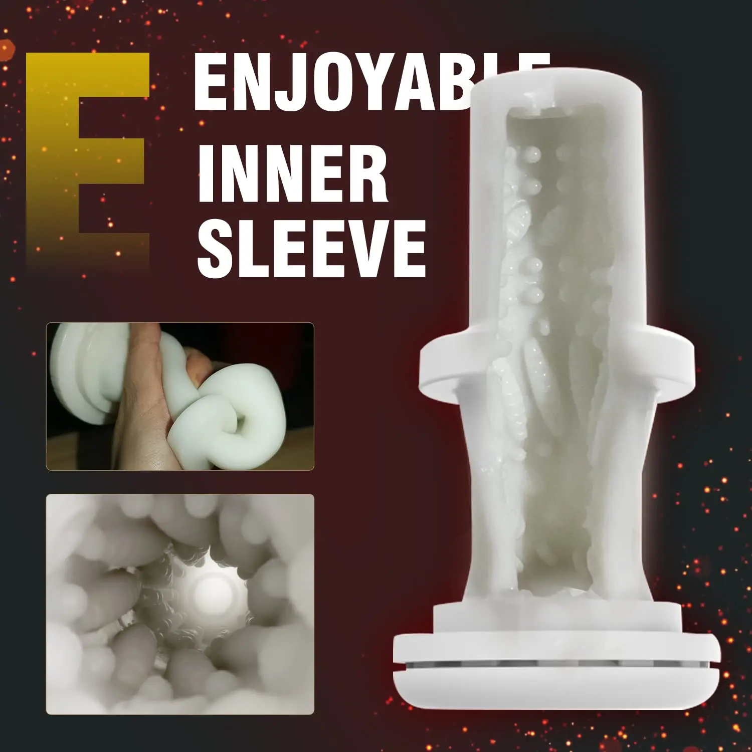 Realistischer 3D-Taschenmuschi-Vibrator mit Sthngeruschen, wasserdicht,  automatischer, teleskopischer Vibrations-Masturbationsbecher fr Mnner
