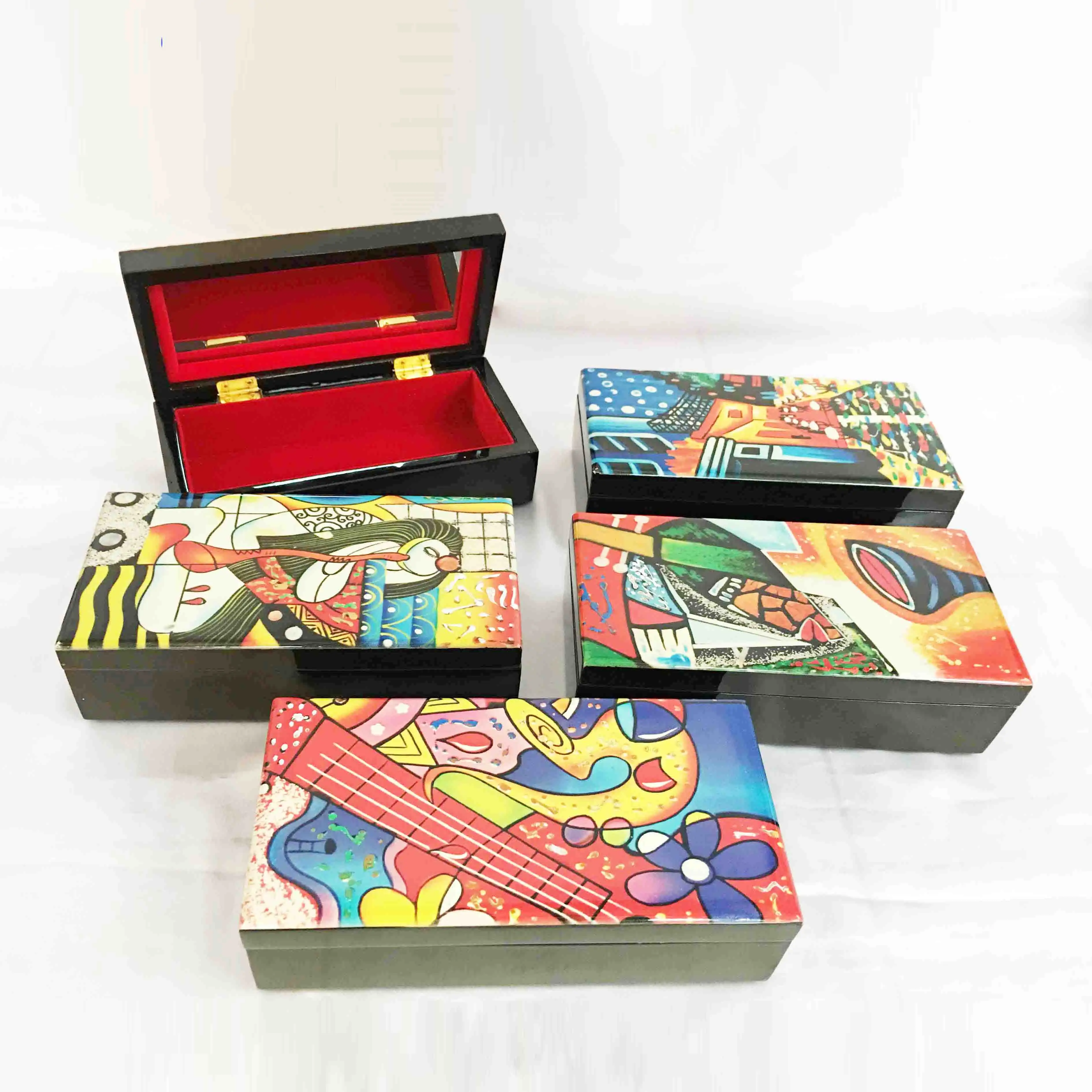Antique lacquerware small screen decoration ornaments Chinese characteristics wooden handicrafts lacquerware custom abroad gifts