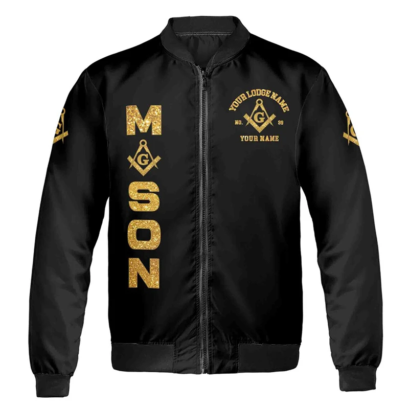 Customized Mason Prince Hall F&A.M Bomber Jacket S-5XL