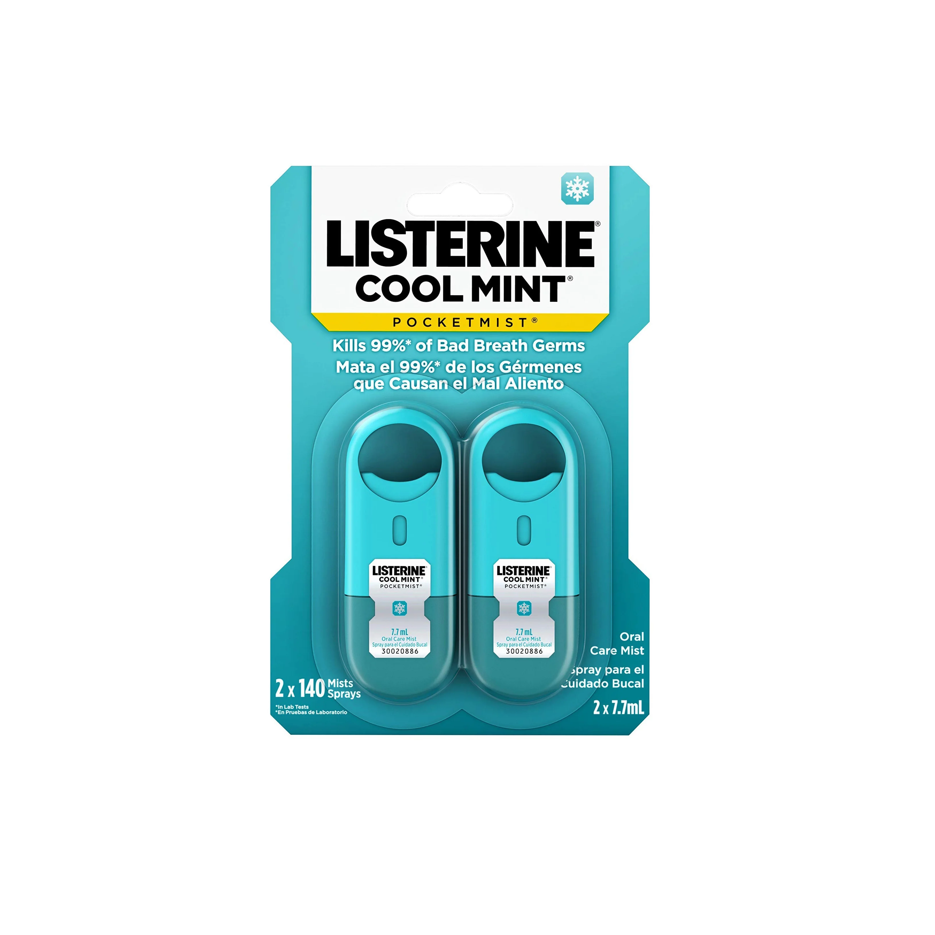 Listerine Pocketmist Cool Mint Oral Care Mist For Bad Breath Dual - Buy ...