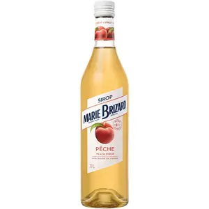 Marie Brizard 70cl Peach Syrup Sweet French Flavor for Cocktails & Desserts