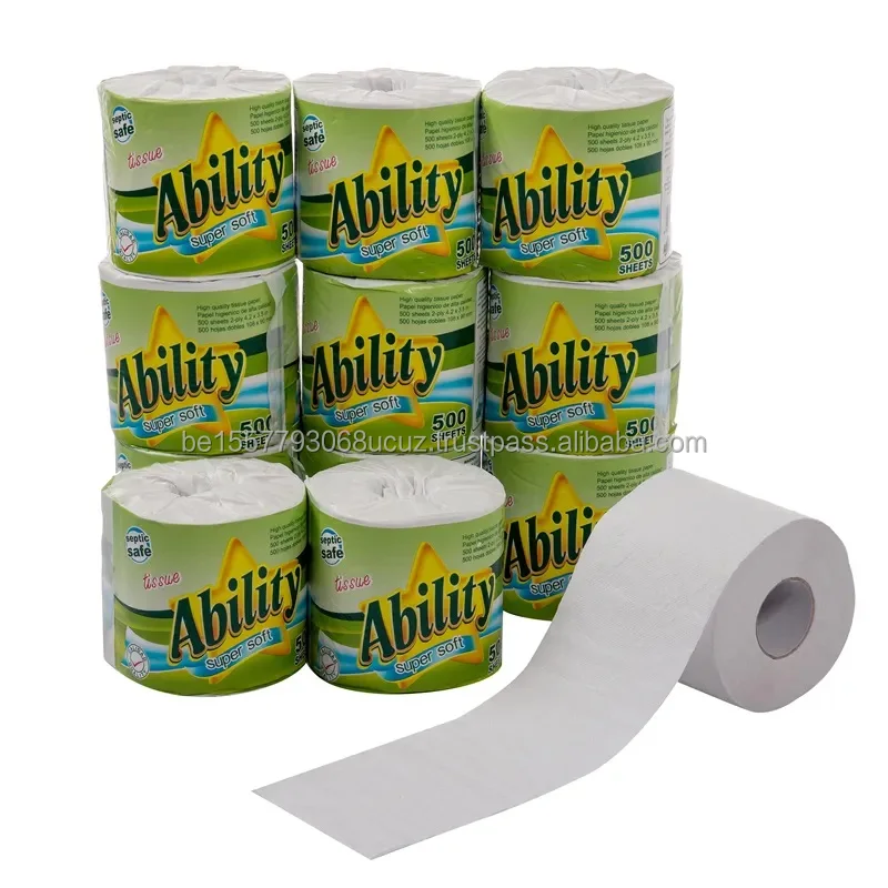 Wholesale Coreless Toilet Tissue Paper Rolls Bulk Pack Toilet Tissue