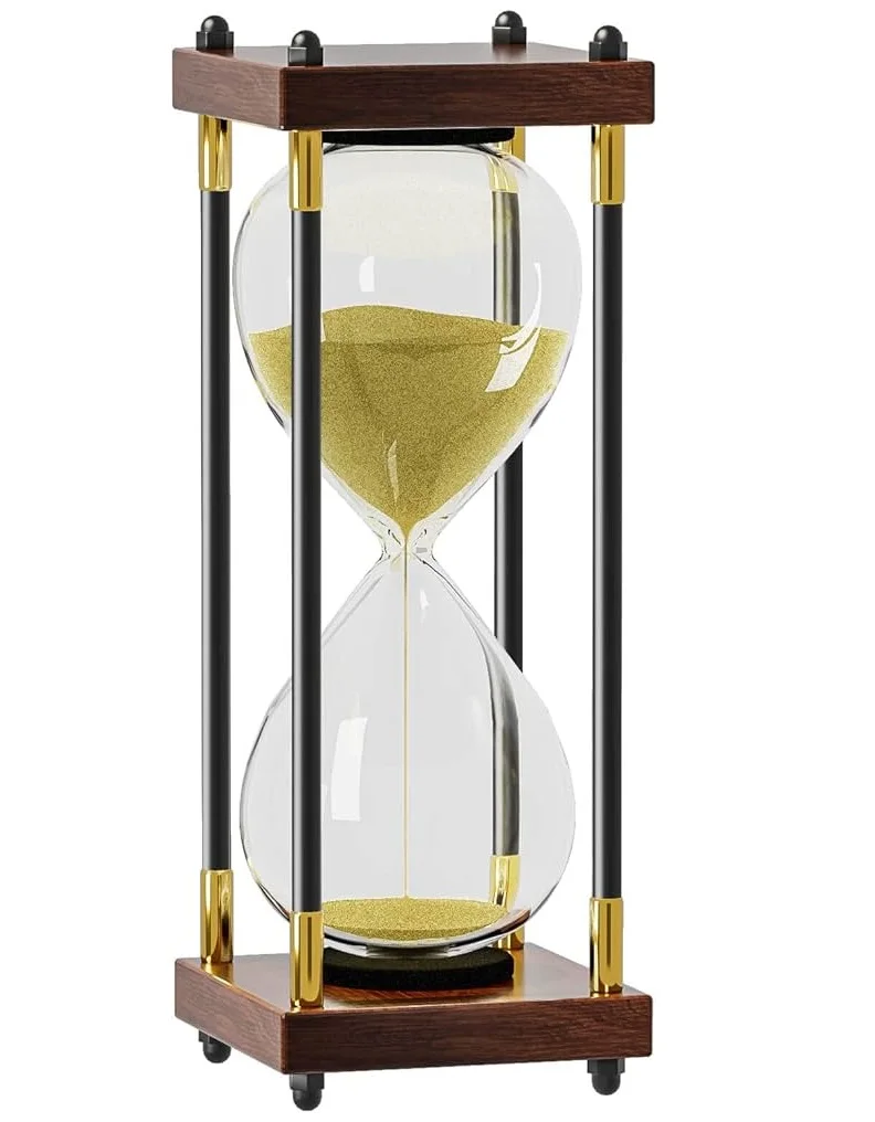 Лучший товар часовой стеклянный таймер самый продаваемый домашний декор деревянный песочный для домашнего офиса.