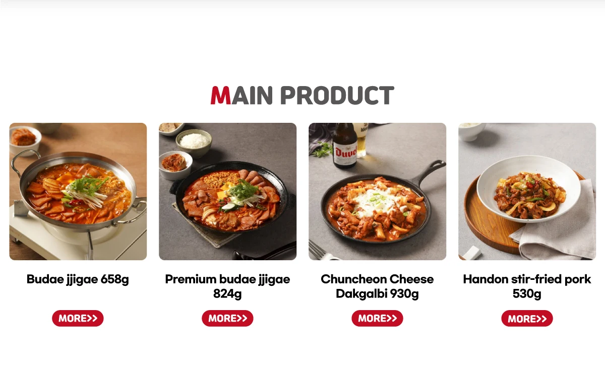 Hot Korean Made Food Korean Spicy Food Wholesale Price Fresh Dining