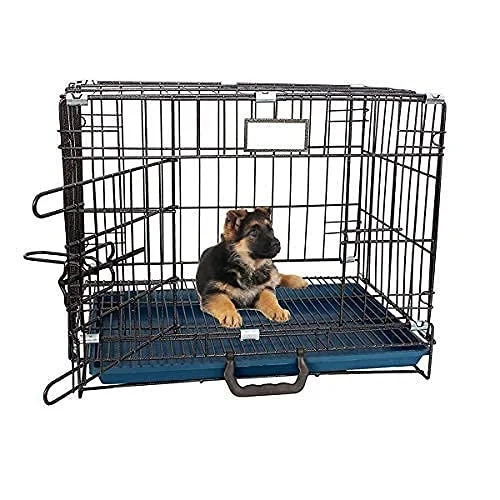 Dog Crate Extrastrong Double Door Folding Metal Dog Crate Single Door