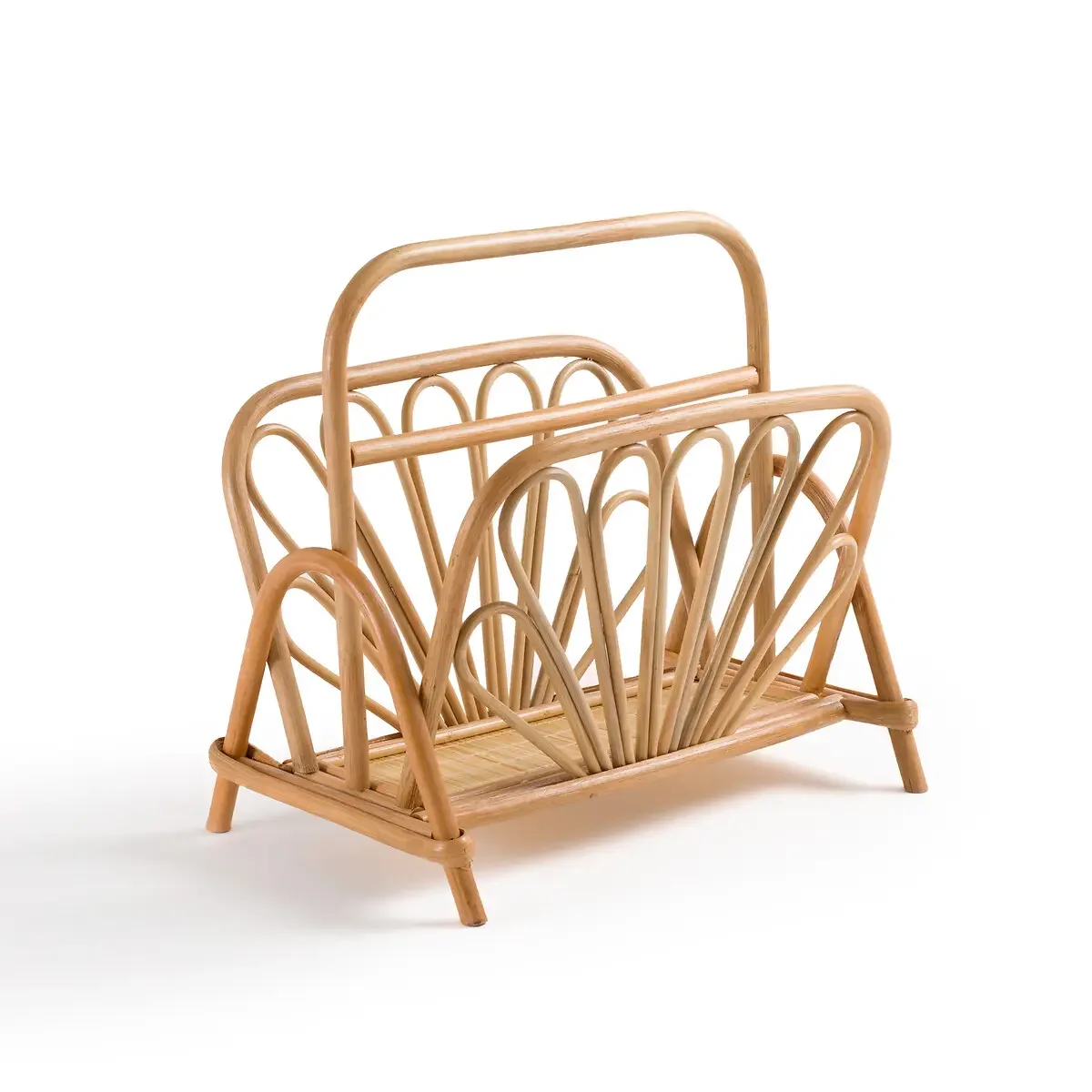 Оптовая продажа элегантная вешалка для магазинов из натурального ротанга стойка хранения ручной работы держатель книг идеально подходит украшения дома и магазина