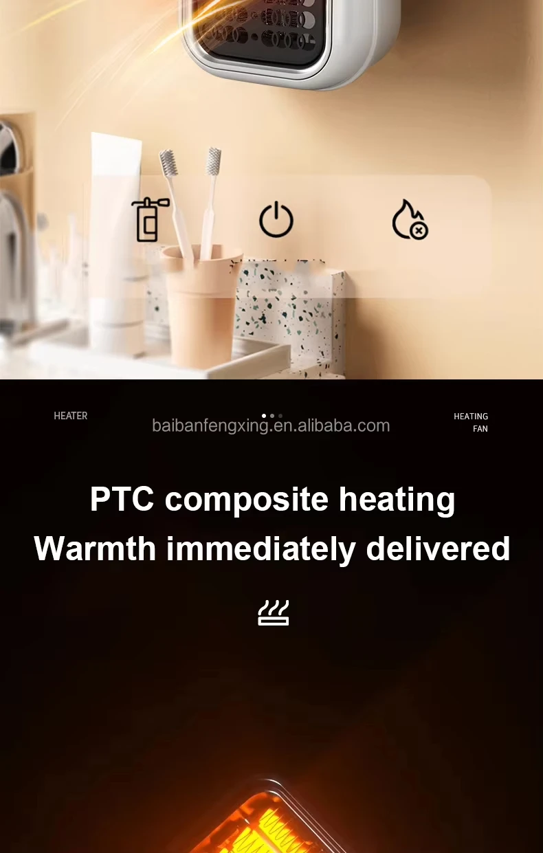 Mini Heater, LCD, PTC, 400W, 200ft - detail 6