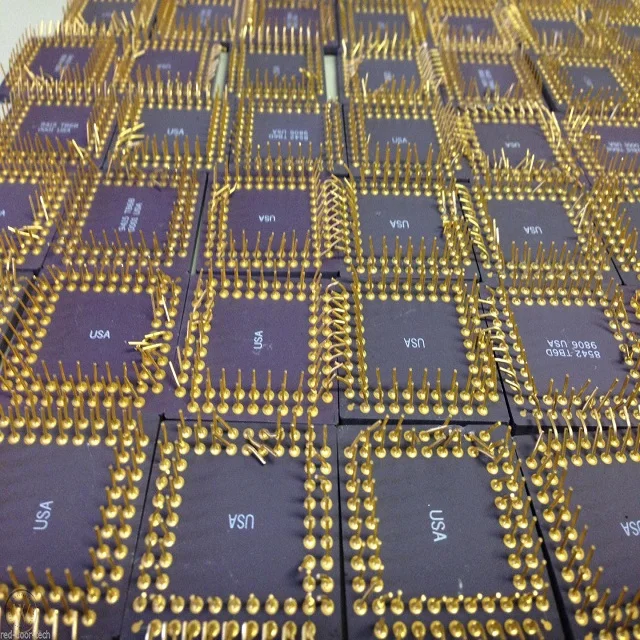 Ares processor. Микросхемы с золотом.