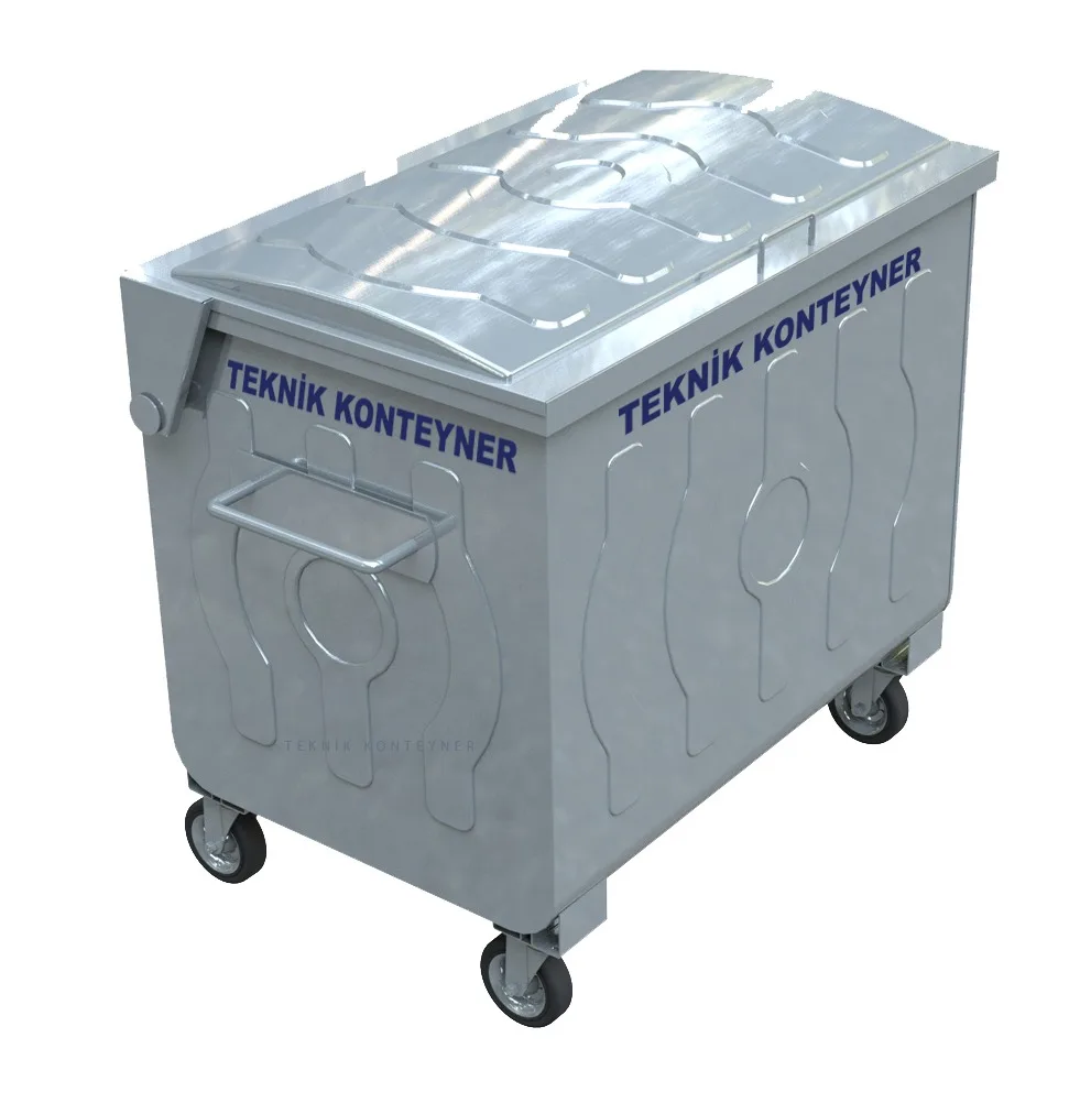 Turkish Manufacturer 800L Outdoor Large Metal Garbage Bin
