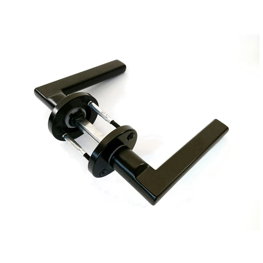Aluminum Lever Handle With Escutcheon Spring Loaded Door Handle Buy
