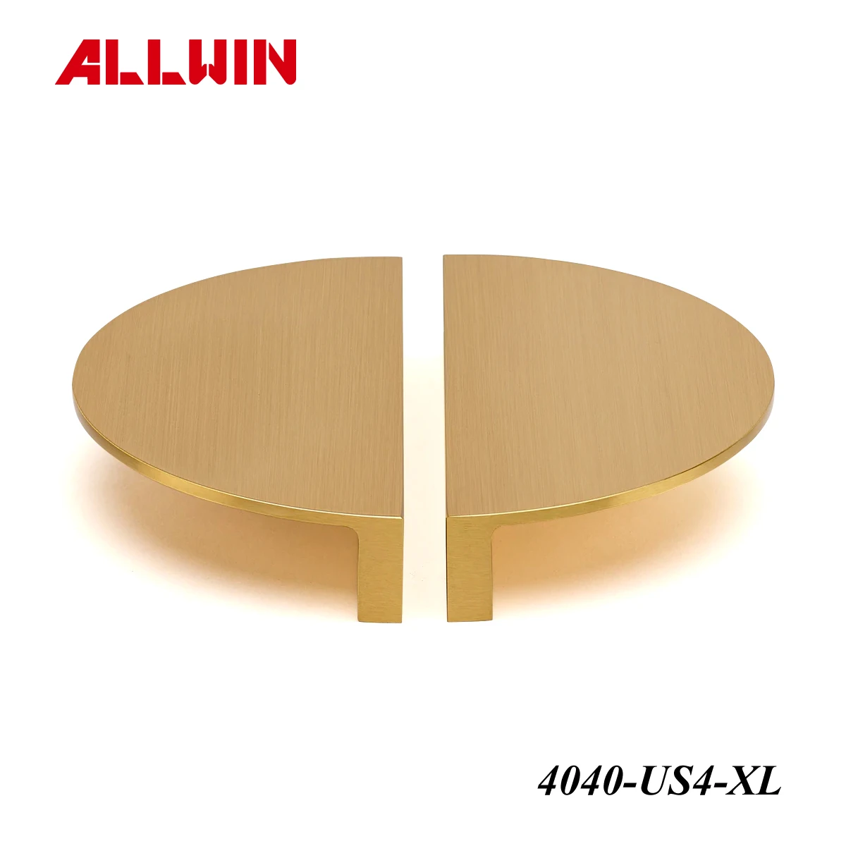 Oem Brushed Nickel Solid Brass Half Moon Pull Handles Drawer