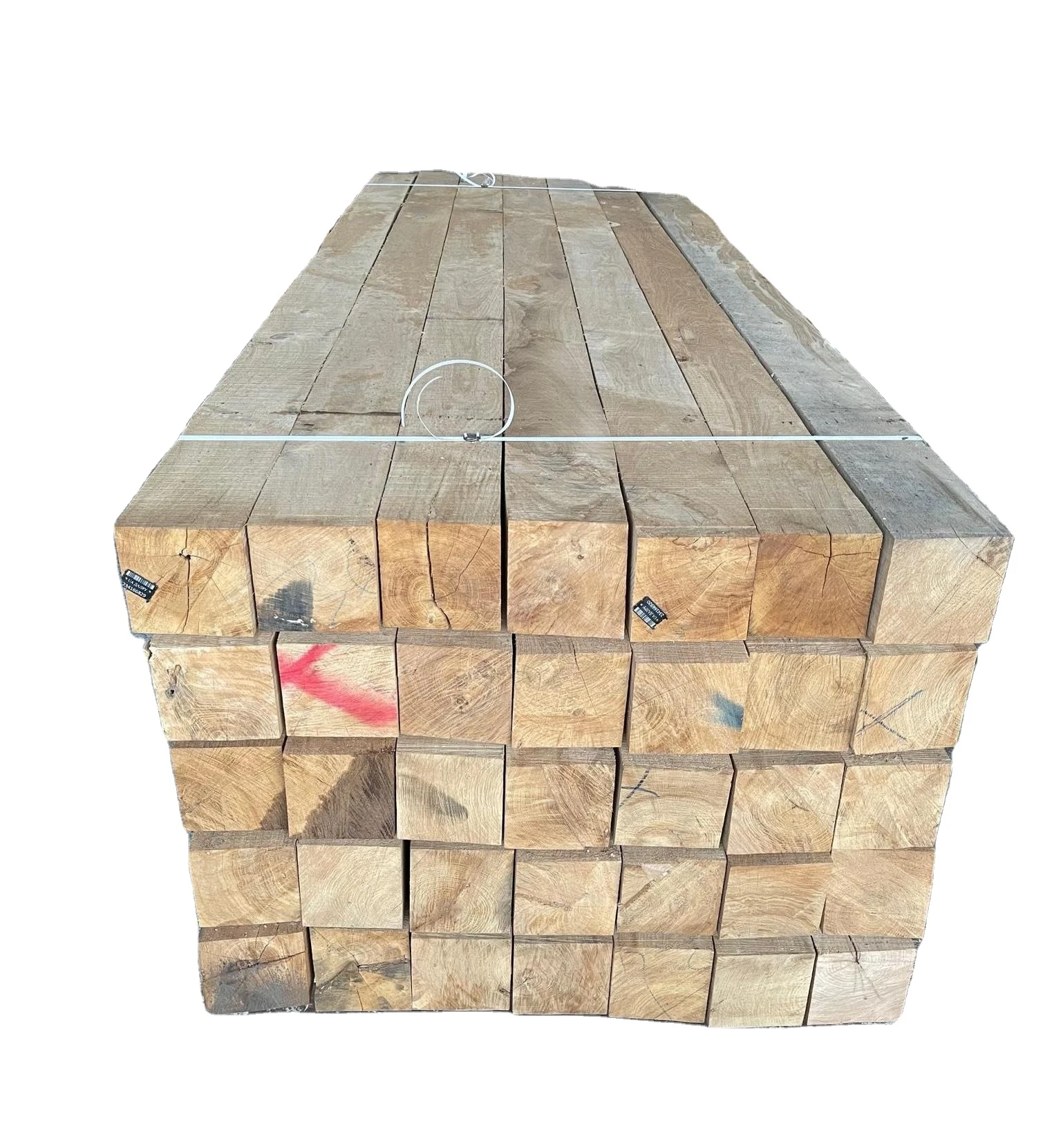 Wholesale Hardwood Railway Wooden Sleepers Timber Ash Lumber Rail