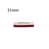 31mm white base with red tape