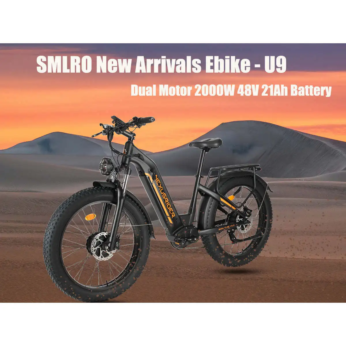 (USA Stock) SMLRO SU9 Dual Motor Ebike