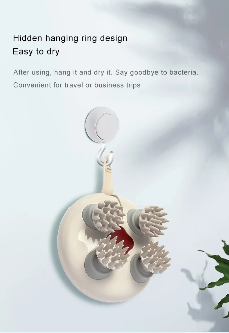 Ems Portable Electric Wireless Waterproof Head Scratcher Hair Scalp