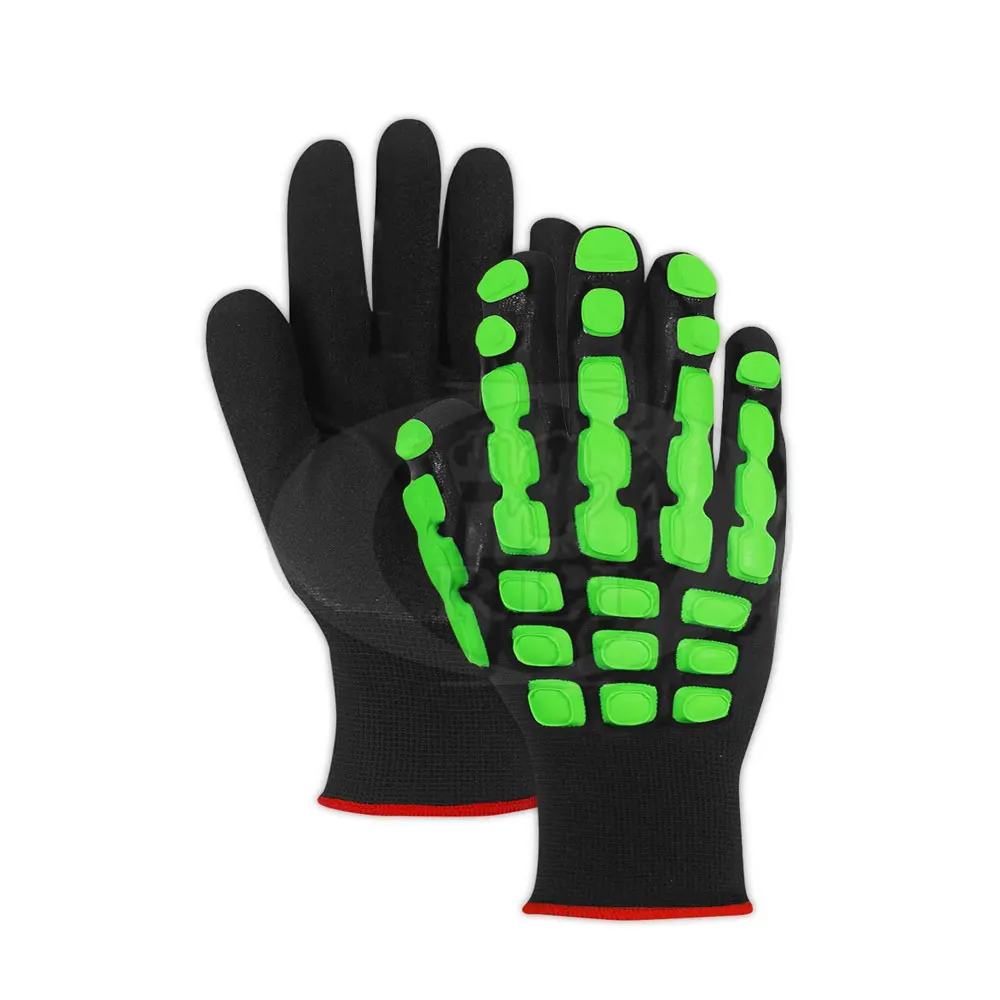 Hivis Impact Work Gloves Oil And Gas Resistant Safety Gloves Buy