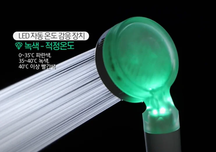 Korea Led Dual Filter Shower Head With Vitamin C And Sediment Filter For Hard Water Chlornine